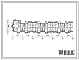 Типовой проект Б-1-2630 Помещения общественного назначения в подвале 5-этажного 8-секционного жилого дома серии 112, (убежище на 2630 человек, размеры убежища 75,6м на 16,8м, режимы вентиляции 1,2).