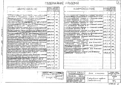 Альбом 5 Блок емкостей. Строительная часть.  Сборные железобетонные элементы
