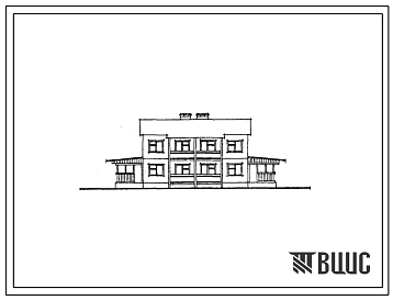 Типовой проект 111-48-16с/1 Двухэтажный двухквартирный жилой дом с пятикомнатными квартирами типа «А». Для строительства во IIВ, IIIВ климатических подрайонах Казахской ССР сейсмичностью 8 и 9 баллов.