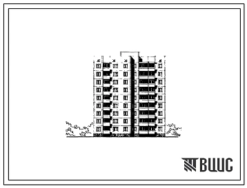 Типовой проект 135-0202с/1.2 Блок-секция 9-этажная 36-квартирная рядовая 1Б-2Б-3Б-4Б