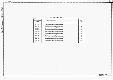 Альбом 4  Спецификации оборудования.  