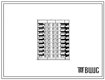 Типовой проект 135-0362.88 Девятиэтажная блок-секция торцевая левая на 36 квартир. Для строительства в городах и поселках городского типа