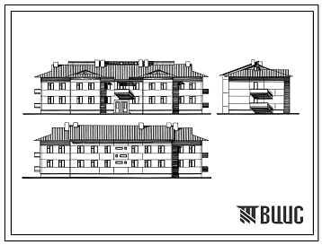 Типовой проект 161-26-93.85 Двухэтажное общежитие на 50 человек для рабочих и служащих