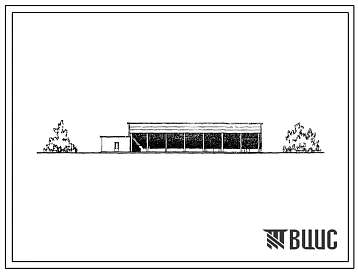 Типовой проект 709-199 Склад технического имущества для аэропортов IV и V классов площадью 650 м?.