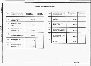 Альбом 6 Спецификации оборудования
