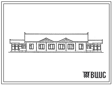 Типовой проект 1Кз-464ДС-24с.86 Одноэтажный двухквартирный жилой дом с квартирами типа 5Б