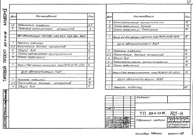 Альбом 5 Задание заводу-изготовителю на автоматику и электрооборудование