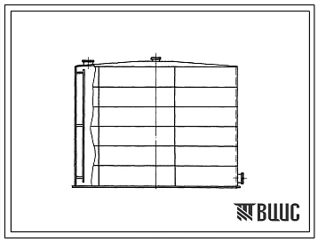 Типовой проект 705-4-35 Стальной вертикальный надземный цилиндрический резервуар для агрессивных химпродуктов емкостью 1000м3.