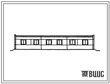 Типовой проект 807-10-102с.13.87 Изолятор на 10 мест для коров. Стены панельные (для Азербайджанской ССР)