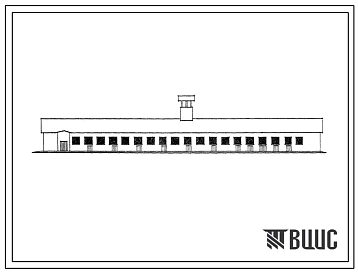 Типовой проект 802-42 Свинарник для содержания 144 голов супоросных свиноматок и 12 голов хряков.