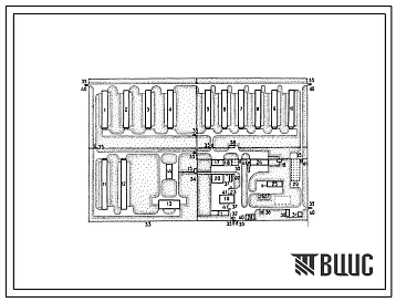 Типовой проект 819-30 Птицеводческое племенное репродукторное хозяйство яичного направления на 25 тыс.кур. Схемы планировок.