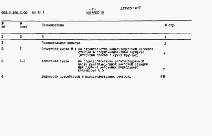 Альбом 11 Сметы. Подземная часть