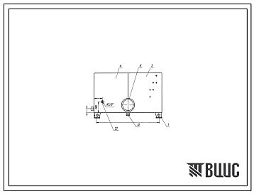 Шифр С630-ПЦ80.100.000 Гидробак сварной С630-ПЦ80.100.000