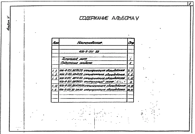 Альбом 5 Спецификации оборудования.