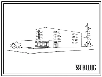 Типовой проект 274-32-16с Встроенно-пристроенные предприятия обслуживания при жилых домах серии 1-306с. Блок 1-пристраиваемая часть. Для строительства в 1 и 2 строительно-климатических зонах, в районах с сейсмичностью 7-8 баллов.