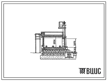 Типовой проект 406-9-332.88 Печь термическая с выкатным подом размерами 2,0 х 3,5 м на газе с ограждением из панелей