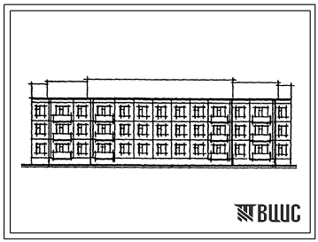 Типовой проект 192-010.88 Трехсложные блок-секция рядовая на 27 квартир. Для строительства в городах и поселках городского типа
