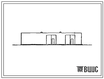 Типовой проект 807-19-10 Вспомогательный корпус районной ветеринарной станции. Размеры здания - 9x18 м. Расчетная температура: -20, -30, -40°С. Стены – кирпичные. Покрытие - железобетонные плиты