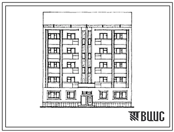 Типовой проект 70-070с.02.13.86 5-этажная 10-квартирная рядовая блок-секция 3Б-4Б. Конструктивный вариант с объемными сантехкабинами для Алма-Атинской области