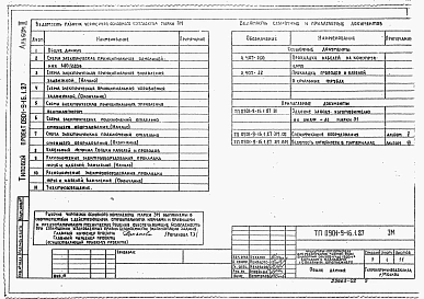 Альбом 2 Электротехническая часть. Технологический контроль. Вариант с водяным отоплением       	                	                  	          
