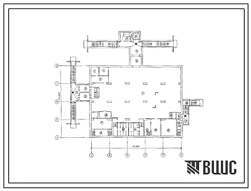 Типовой проект А-II,III,IV-1200-314.86 Склад материалов и оборудования отдельно стоящий заглубленный. Стены из железобетонных панелей по серии У-01-01/80 (убежище на 1200 человек, размеры убежища 30м на 24м, режимы вентиляции 1,2).