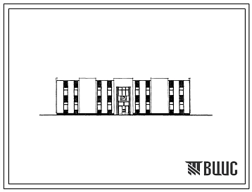 Типовой проект 264-20-71 Здание райисполкома на 60 сотрудников, со стенами из кирпича, для сельских населенных пунктов. Для строительства в 1В климатическом подрайоне, 2 и 3 климатических районах