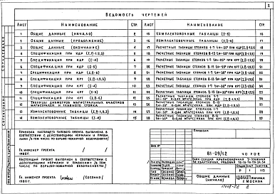 Альбом 2 Общая часть. Расчетные таблицы для системы отопления. Часть 0, раздел 0-2 