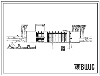 Фасады Типовой проект 264-12-76 Сельский дом культуры на 400 мест для строительства во 2 строительно-климатической зоне.