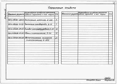 Альбом 25 Спецификации оборудования.