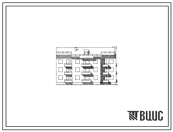 Типовой проект 202-08 Трехэтажная (взаимозаменяемая поэтажно) торцевая правая блок-секция 2Б-3А-3Б на 9 квартир каждая (двухкомнатных 2Б-3, трехкомнатных 3А-3, трехкомнатных 3Б-3). Для строительства в 1В, 1Д и 2В климатических подрайонах