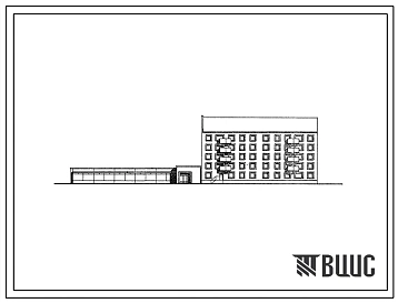 Типовой проект 114-050с/1 Блок-секция пятиэтажная двухсекционная 28-квартирная торцовая 2Б.2Б.2Б.-2Б.2Б.2Б. со встроенно-пристроенным магазином «Товары для молодежи» торговой площадью 650 м? (в конструкциях ИИС-04).