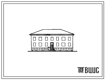 Типовой проект 1-309-9 Двухэтажный дом на 8 квартир для малосемейных со стенами из мелких блоков