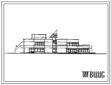 Типовой проект 272-023-23.87 Комплексное предприятие общественного питания на 300 мест. (Для парковой застройки). Здание двухэтажное. Каркас по серии 1.020-1/83. Стены из однослойных легкобетонных панелей по серии 1.030.1-1.
