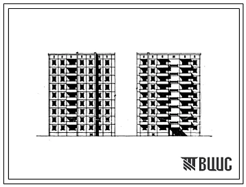 Типовой проект 97-030 Девятиэтажная 27 квартирная рядовая правая блок-секция 2Б, 3Б, 4Б.
