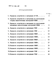 Альбом 12 Ведомости потребности в материалах