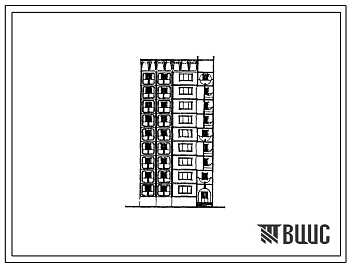 Фасады Типовой проект 97-0347с.23.88 9-этажный компоновочный объемно-планировочный элемент КОПЭ 9.2 для Кемеровской области