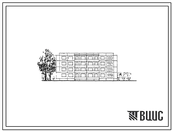 76-017сп Крупнопанельная 4-этажная блок-секция на 24 квартиры (однокомнатных-16, двухкомнатных-8) торцевая левая и правая, для строительства в 4 строительно-климатической зоне, в районах с сейсмичностью 8 баллов, на грунтах 2 типа просадочности.