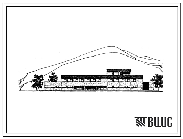 Типовой проект 242-5-60с Лечебный корпус заболеваний органов дыхания для пионерского лагеря санаторного типа на 510 мест. Для строительства в IVБ и IVВ климатических подрайонах сейсмичностью 7 и 8 баллов.