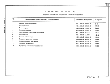 Альбом 22 Спецификация оборудования. Поставка подрядчика