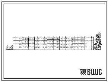 Типовой проект 111-76-4СП Крупнопанельный четырехэтажный шестисекционный дом на 56 квартир, для районов с сейсмичностью 8 баллов. Для строительства в 4 строительно-климатической, на просадочных грунтах 2 типа. Стены из однослойных керамзитобетонных панеле
