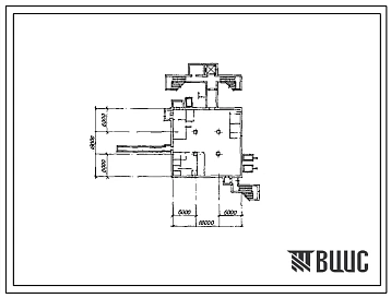 Типовой проект A-II,III,IV-450-418.88 Склад материалов в подвале многоэтажного корпуса в маловлажных грунтах (убежище на 450 человек, размеры убежища 18м на 18м, режимы вентиляции убежища 1,2)