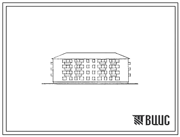 Типовой проект 1-308В-15с Четырехэтажный двухсекционный жилой дом на 32 квартиры с несущим сборно-монолитным железобетонным каркасом и заполнением стен из кирпича (однокомнатных 8, двухкомнатных 16 и трехкомнатных 8).