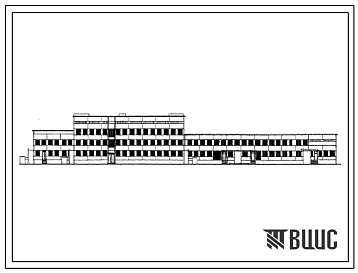 Типовой проект 252-1-45 Главный корпус участковой больницы на 150 коек с поликлиникой на 200 посещений в смену, для строительства в 1В климатическом подрайоне, 2 и 3 климатических районах