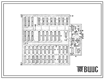 Типовой проект 819-29 Птицеводческий племенной завод мясного направления на 50 тыс.кур племенного стада. Схемы планировок.