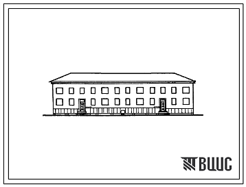 Типовой проект 1-309-10 Двухэтажный дом на 16 квартир для малосемейных со стенами из мелких блоков