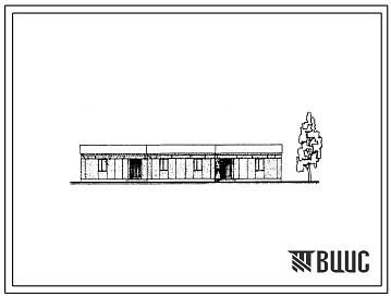 Типовой проект 183-211-12с/1 Одноэтажный двухквартирный дом с квартирами типа 3Б. Для строительства в IVА климатическом подрайоне Туркменской ССР сейсмичностью 7 и 8 баллов.