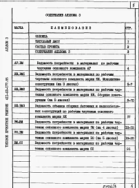 Альбом 3 Ведомости потребности в материалах.