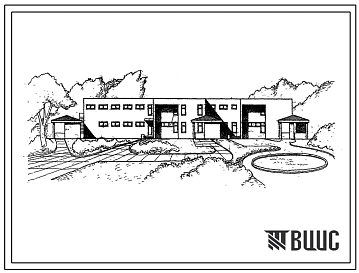 Типовой проект 214-2-42 Детские ясли-сад на 280 мест универсального назначения для строительства в 1В климатическом подрайоне, 2 и 3 климатических районах.