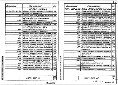Выпуск 6с Части 1, 2 Арматурные и закладные изделия колонн для зданий с расчетной сейсмичностью 7, 8 баллов. Рабочие чережи