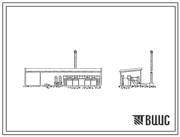 Типовой проект 903-1-31 Котельная с 6 водогрейными котлами «Энергия-6» поверхностью нагрева по 52,7 м2. Топливо-дрова и крупнокусковые отходы.